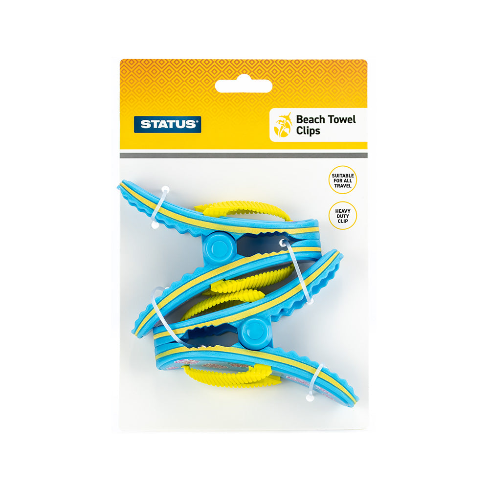 STATUS FLIP FLOP BEACH TOWEL CLIPS 2/PK. FFBEACHTCX4 \\\KD34598