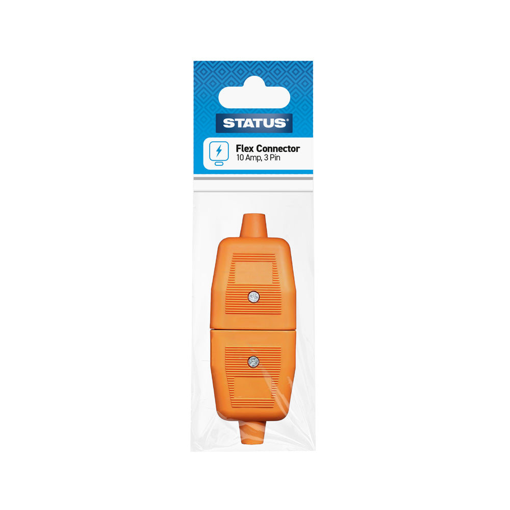 STATUS ORANGE 10AMP  3PIN FLEX CONNECTOR. S3PIN10AOFCB6 \\\KD34599