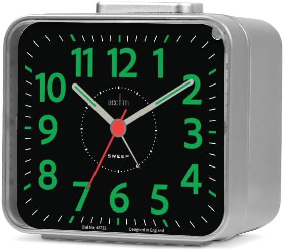 ACCTIM PARKER ALARM CLOCK - SILVER. AC16467 \\\KD34624