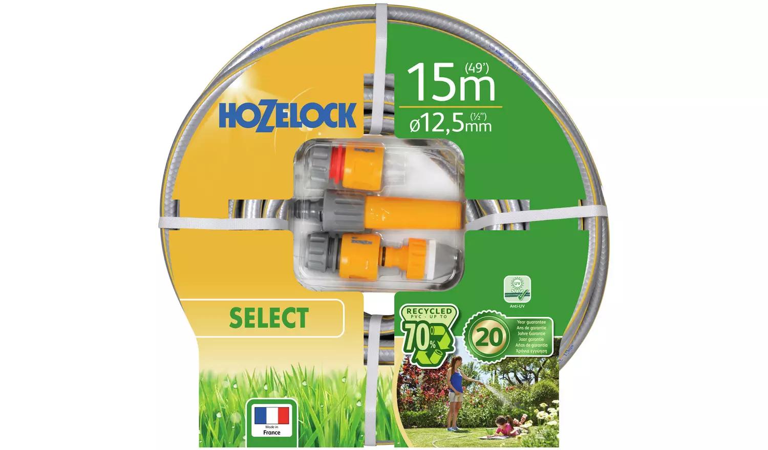 HOZELOCK SELECT CLASSIC HOSE & FITTING SET 12.5MM 15MTR. 100-100-581 \\\KD34633