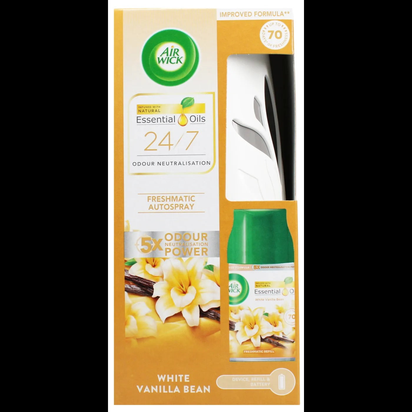 AIRWICK FRESHMATIC KIT VANILLA 250ML. PTHOAIR1074 \\\KD34687