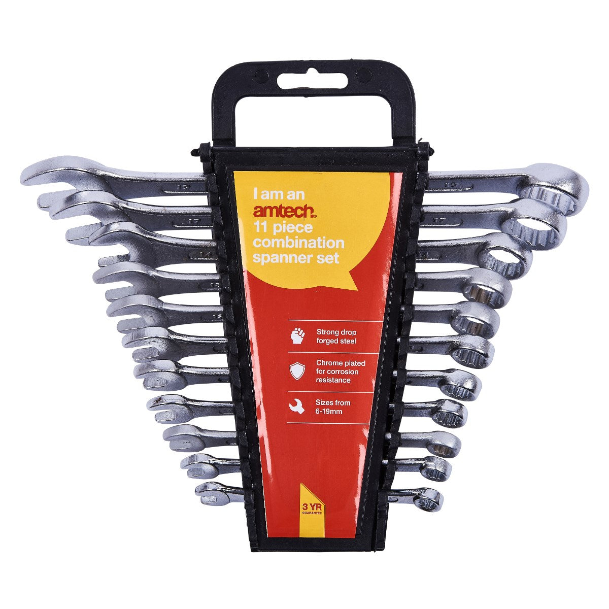 AMTECH 11 PCS  METRIC COMBINATION SPANNER SET. AMK0425 \\\KD34694