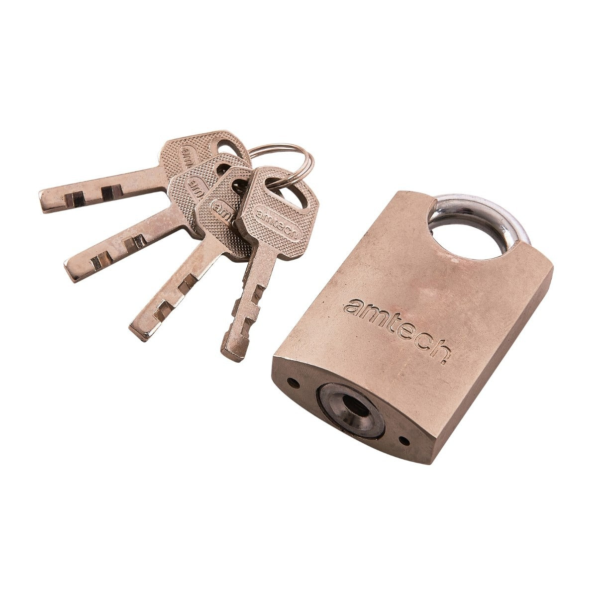 AMTECH 40MM STEEL PADLOCK WITH KEYS. AMT1610 \\\KD34701