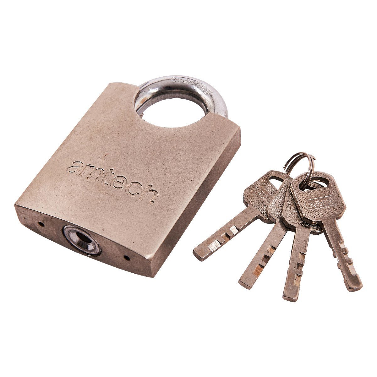 AMTECH 60MM STEEL PADLOCK WITH KEYS. AMT1630 \\\KD34703