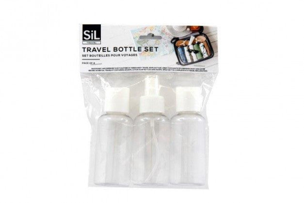 SIL 4PCS PLASTIC TRAVEL BOTTLE SET 20 X 15 CM. TR1000A \\\KD34746