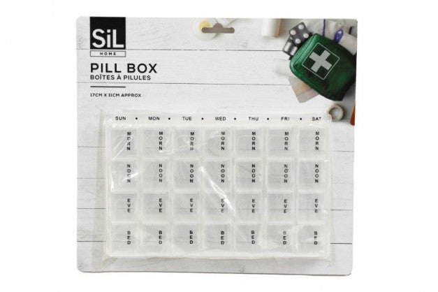 SIL 7 DAY PILL BOX 17 X 11CM. HH5981A \\\KD34750