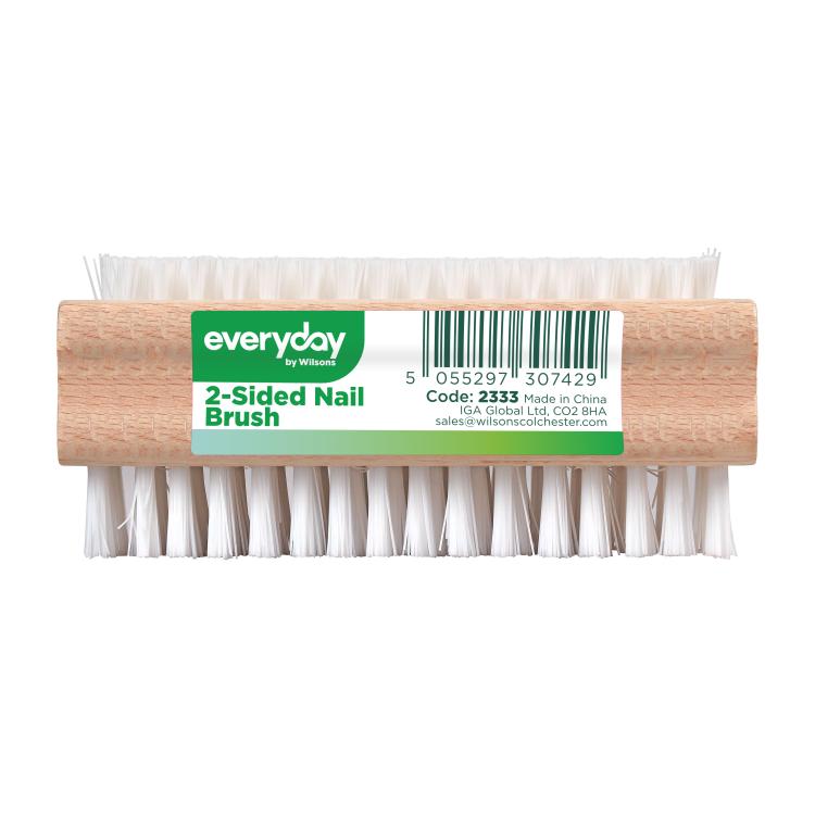 EVERYDAY WOODEN DOUBLE SIDED NAIL BRUSH. WL2333 \\\KD34759
