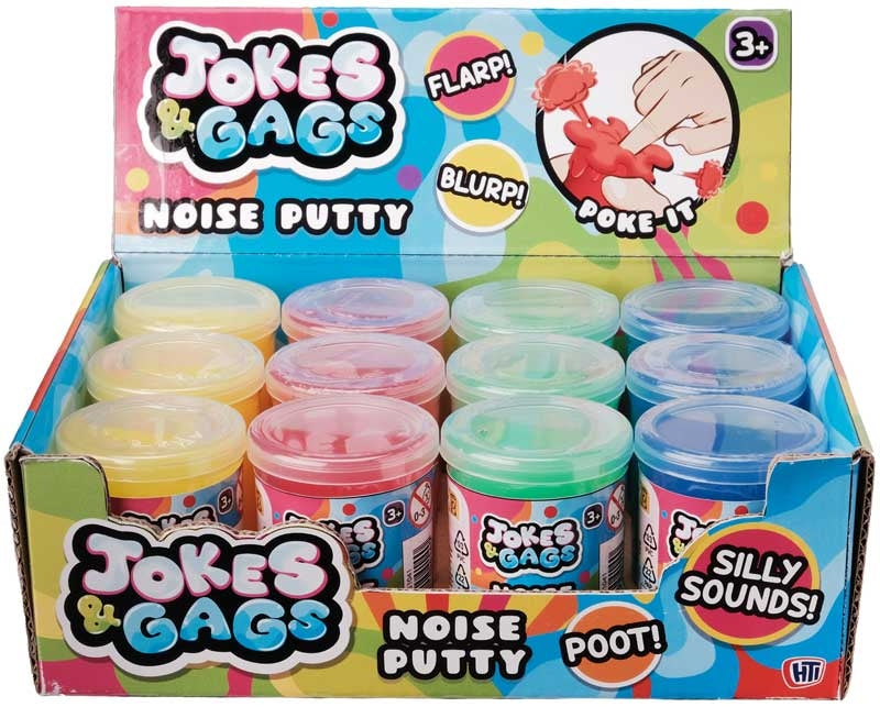 JOKES & GAGS ASSORTED COLUR NOISE PUTTY. 1351041 \\\KD34764