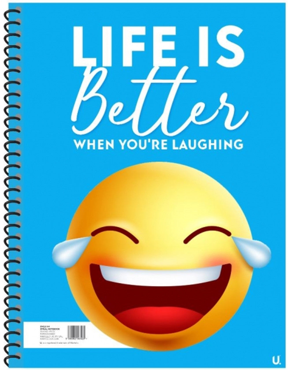 U STATIONERY A4 EMOJI SPIRAL NOTEBOOK. P1032 \\\KD34845