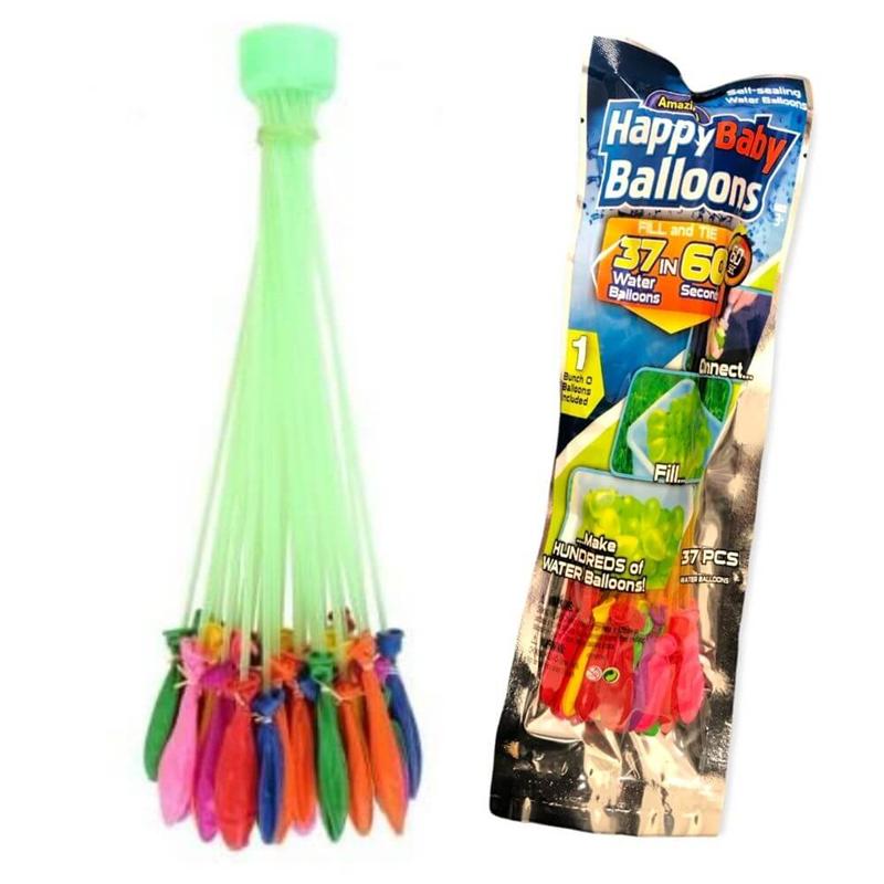 HAPPY BABY BALLOONS WITH ADAPTOR 37/PK. HU1052 \\\KD34860