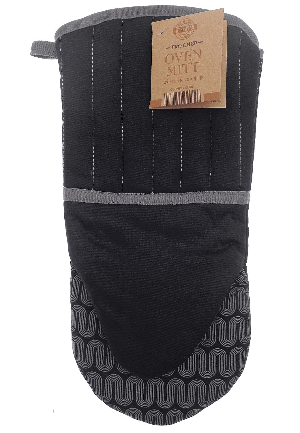 COUNTRY CLUB ASSORTED OVEN MITT GLOVE WITH SILCONE GRIP. KAC128998 \\\KD34887