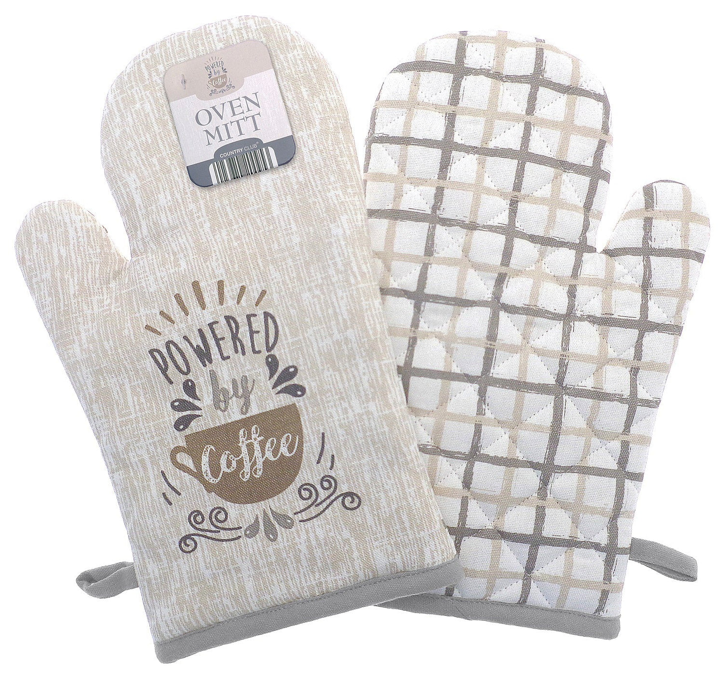 COUNTRY CLUB ASSORTED PRINTED OVEN MITT GLOVE. KCO200960 \\\KD34888