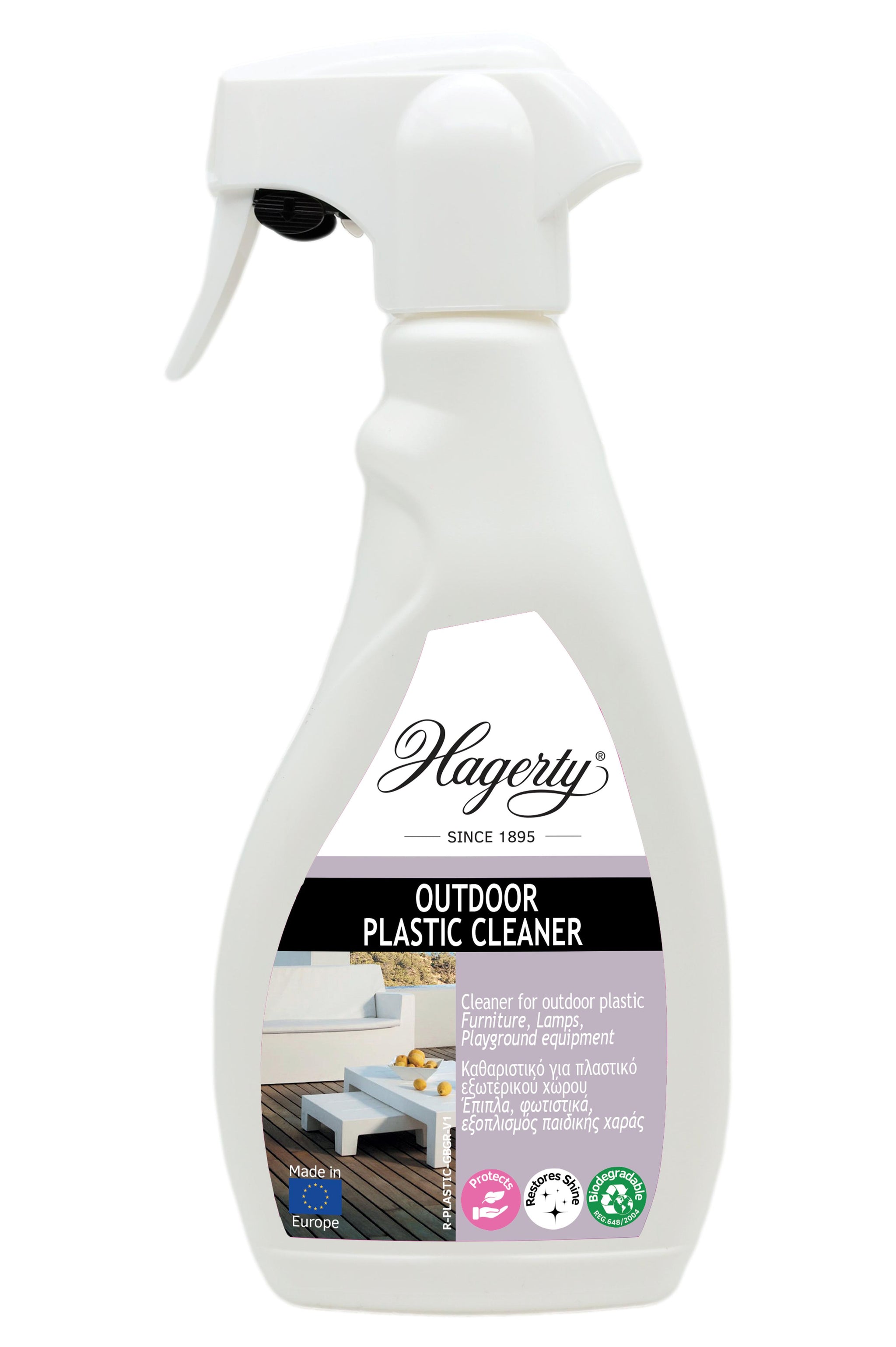 HAGERTY OUTDOOR PLASTIC CLEANER 500ML SPRAY. A120015 \\\KD34898
