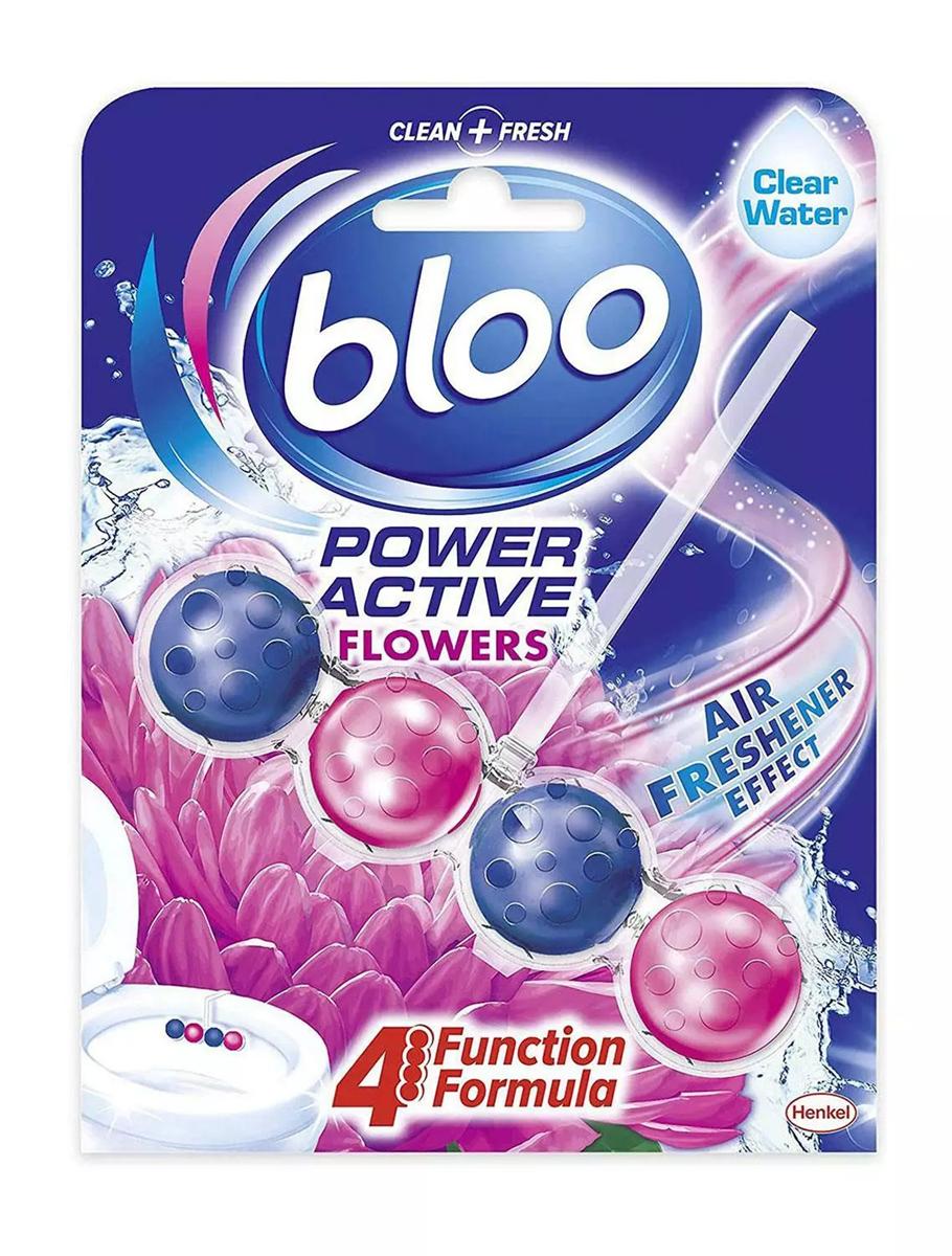 BLOO POWER ACTIVE TOILET RIM BLOCK FLOWER 50GM. RY11015 \\\KD34901