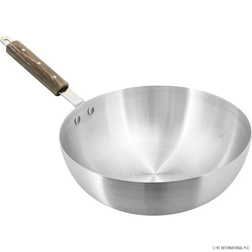 PRIMA ALUMINIUM SUPER WOK WITH WOODEN HANDLE 36CM. 11279C \\\KD34926