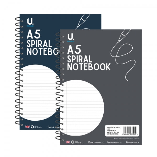 U.WRITE A5 SPIRAL NOTE PAD. P1017 \\\KD34962