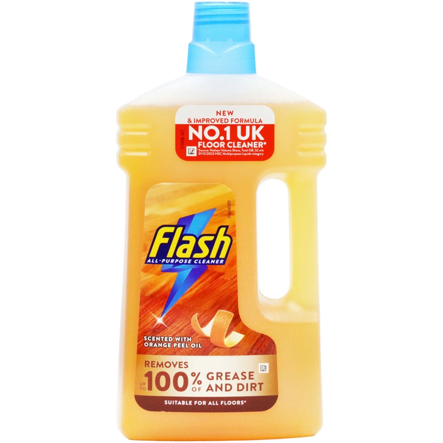 FLASH LIQUID ALL PURPOSE SCENTED ORANGE WOOD CLEANER 1LTR. C009929 \\\KD34968