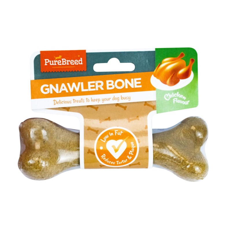 PURE BREED CHICKEN FLAVOUR GNAWLER BONE 105GM. OL323615 \\\KD34972