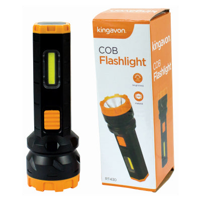 KINGAVON LED TORCH FLASH LIGHT WITH COB. BB-RT430 \\\KD35000