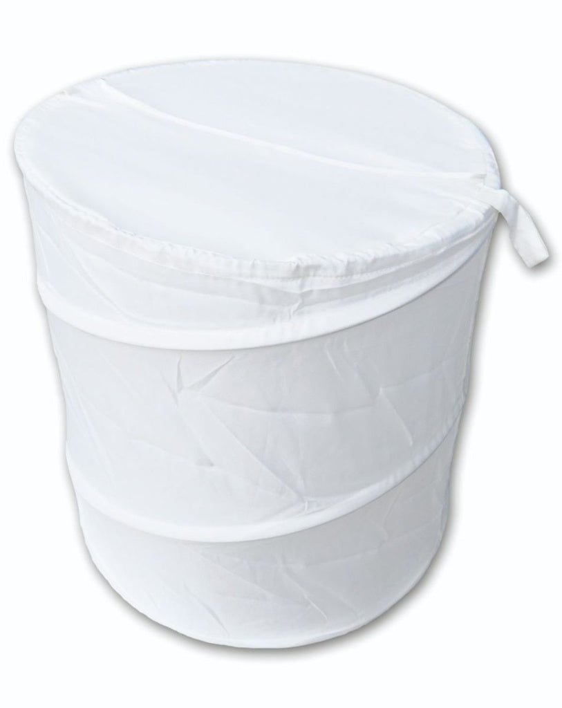 BLUE CANYON WHITE POP UP LAUNDRY BASKET. LB300WH \\\KD35019