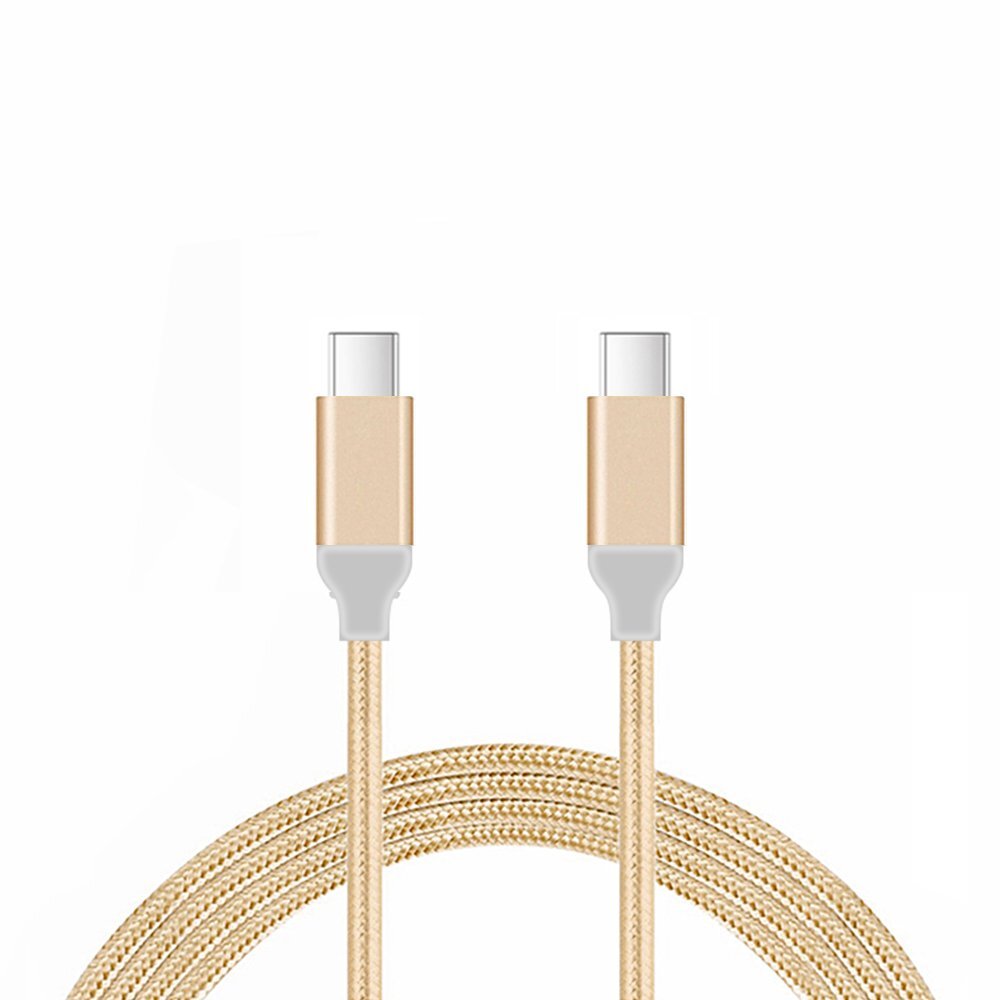 FX FACTORY BRAIDED USB-C TO USB-C DATA CABLE 1M - GOLD. FXUCTCGO \\\KD35020