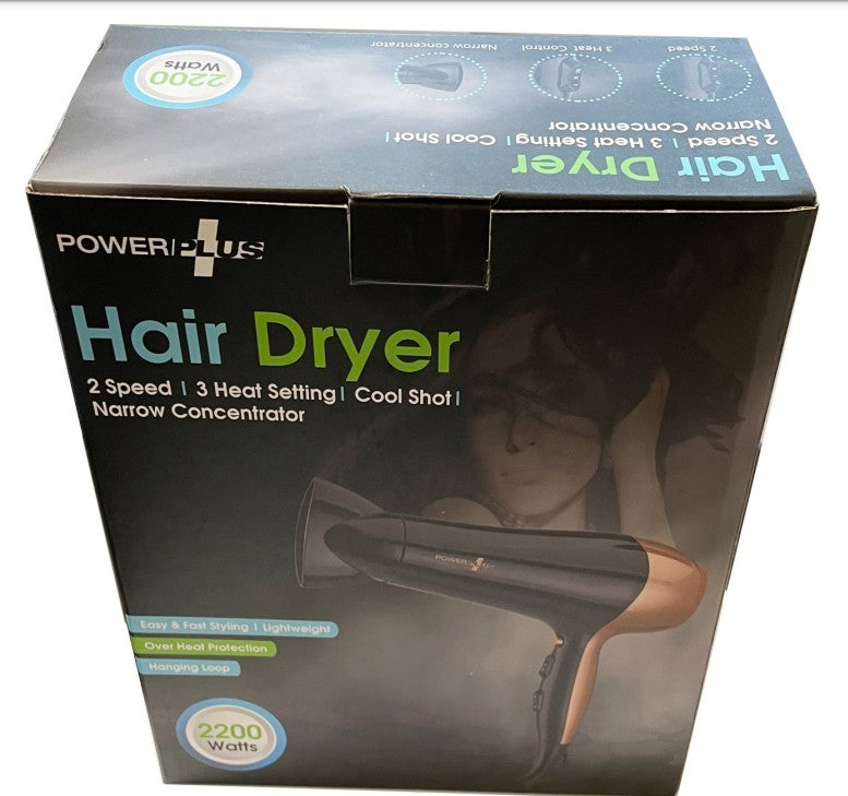 POWER PLUS NARROW CONCENTRATOR 200W HAIR DRYER. 6282 \\\KD35021