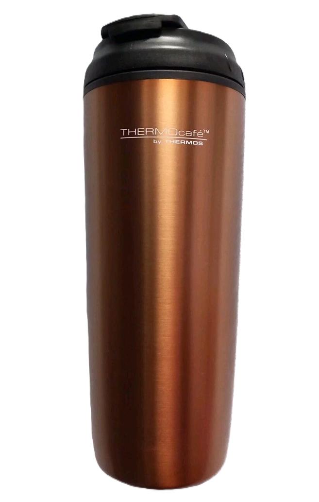THERMOCAFE BRONZE STAINLESS STEEL INSULATED TRAVEL TEA TUMBLER 435ML. 256570 \\\KD35052
