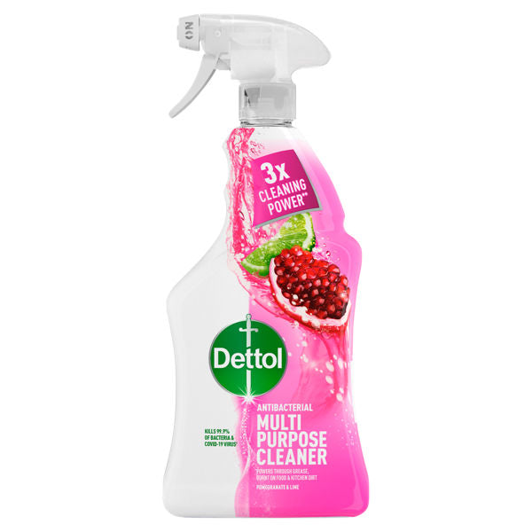 DETTOL POMEGRANATE & LIME SPLASH ANTIBACTERIAL MULTI PURPOSE SPARY 750ML. PTHODET244 \\\KD35059