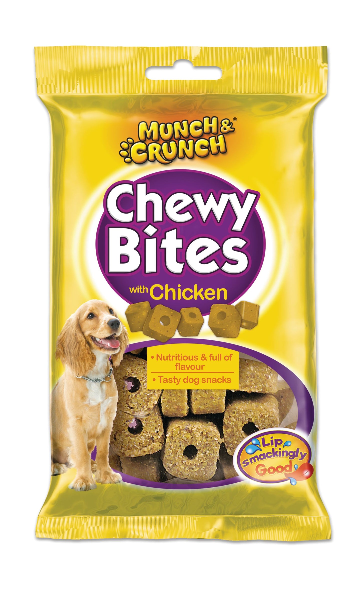 MUNCH & CRUNCH CHEWY BITES WITH CHICKEN 170GM. MC0074 \\\KD35103