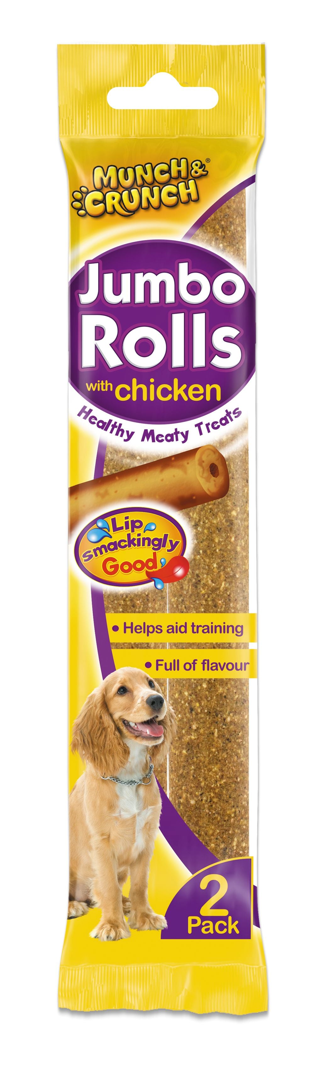 MUNCH & CRUNCH JUMBO ROLLS WITH CHICKEN 2/PK. MC0141 \\\KD35106
