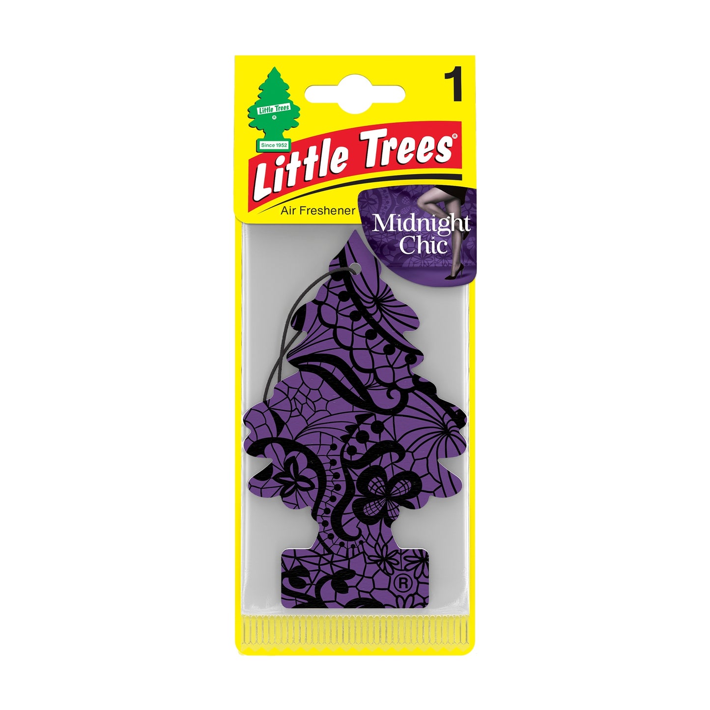 LITTLE TREES CAR AIR FRESHENER - MIDNIGHT CHIC. MTR0075 \\\KD35196