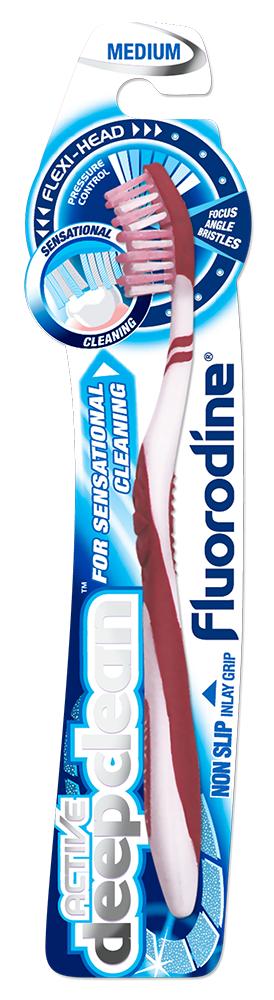 FLUORODINE DEEP CLEAN TOOTH BRUSH 12/PK. TFLD1-U \\\KD35207