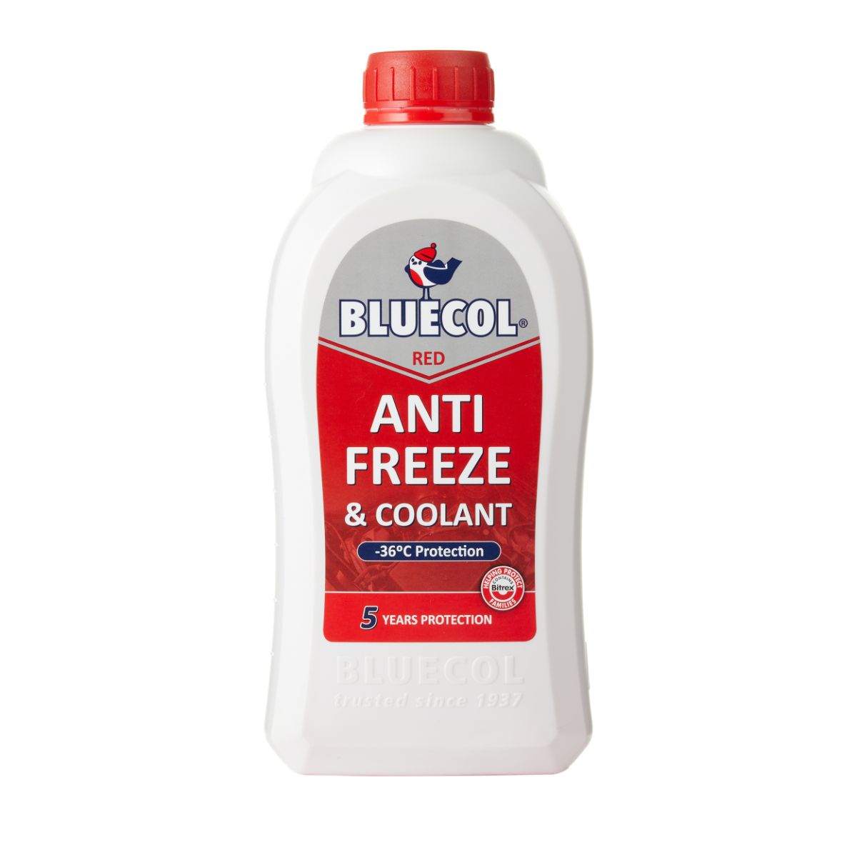 BLUECOL 5 YEAR RED ANTIFREEZE & COOLANT 1LTR. BCR001 \\\KD35264