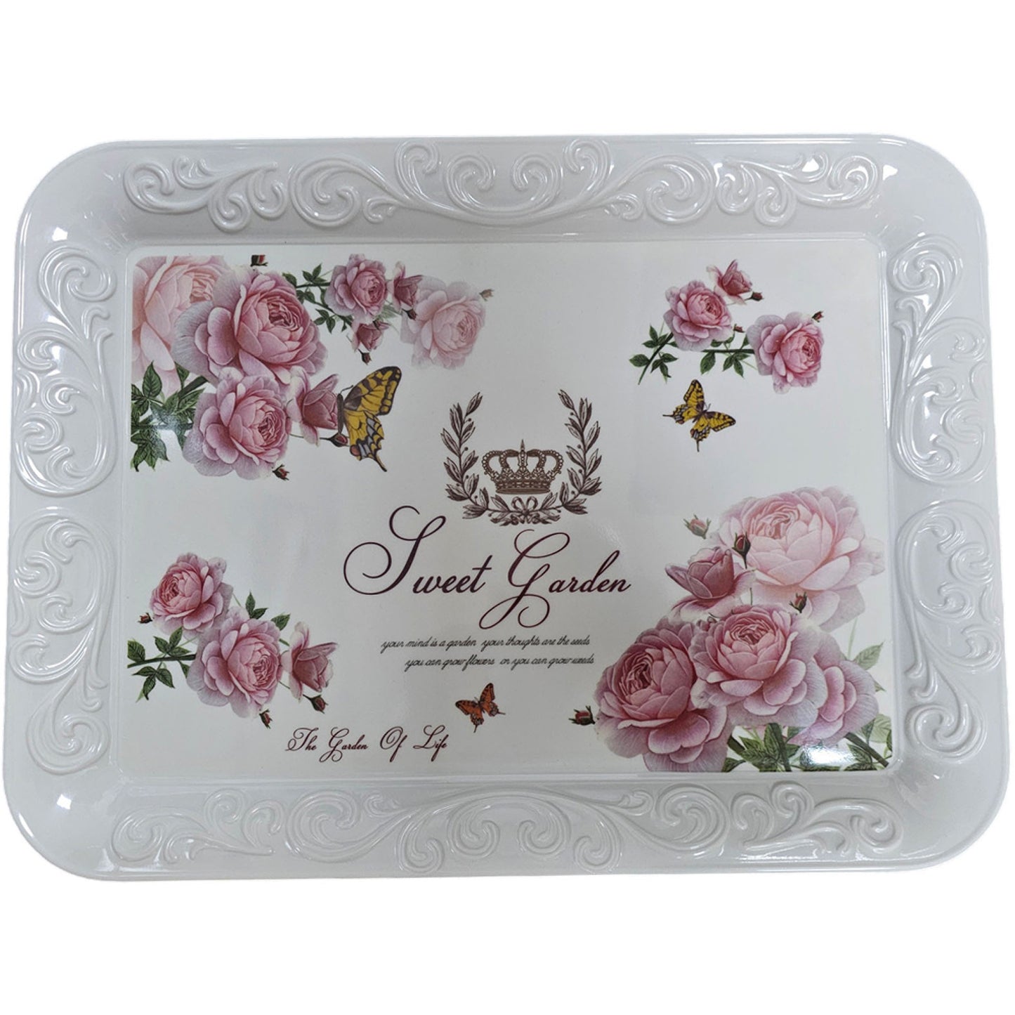 MELAMINE ASORTED RECTANGULAR TRAY 41 X 31CM. HUB1174 \\\KD35265