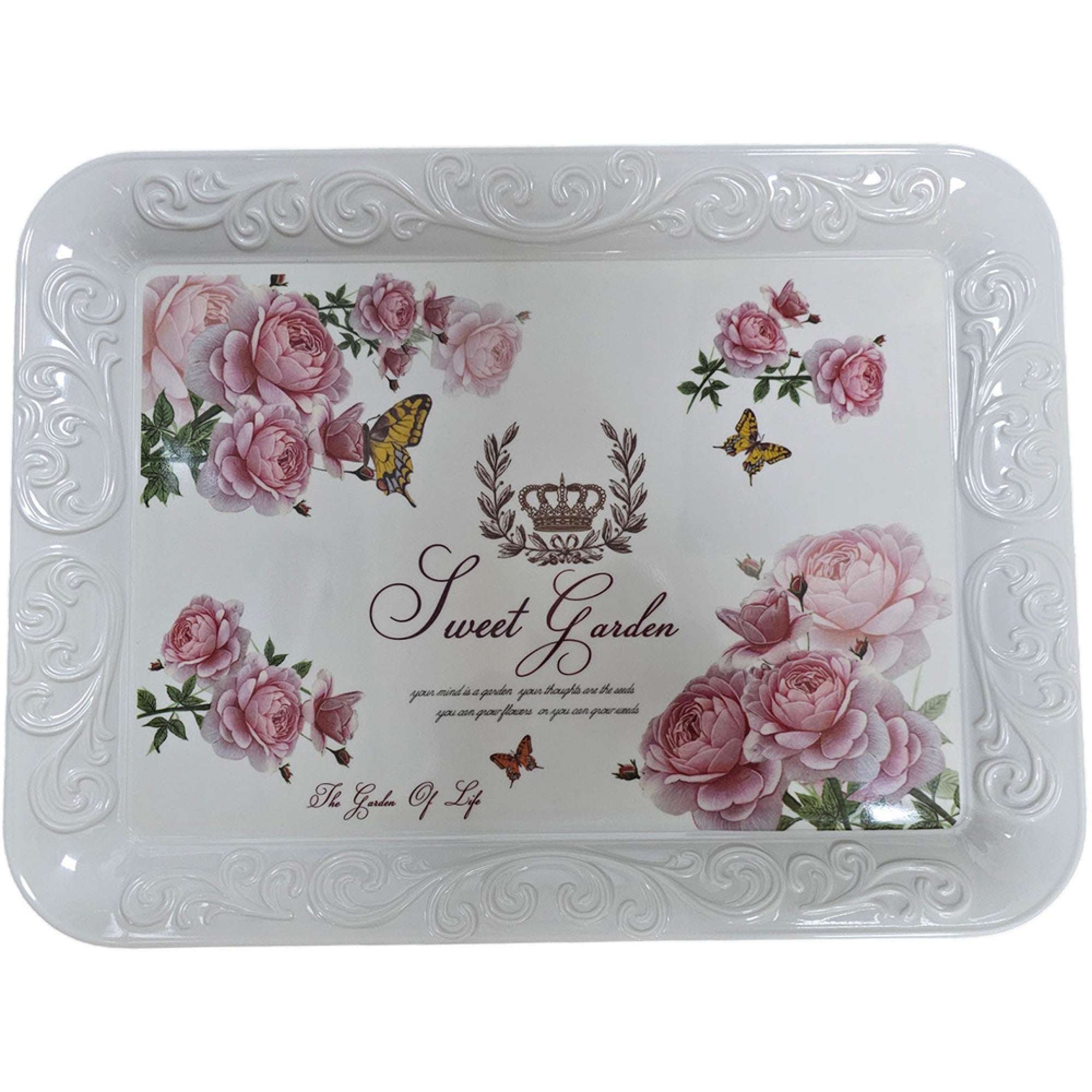 MELAMINE ASORTED RECTANGULAR TRAY 41 X 31CM. HUB1174 \\\KD35265