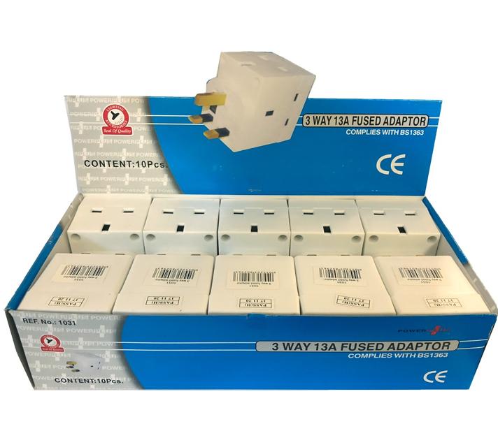 POWER PLUS 3 WAY 13AMP ADAPTER. PP1031 \\\KD35280