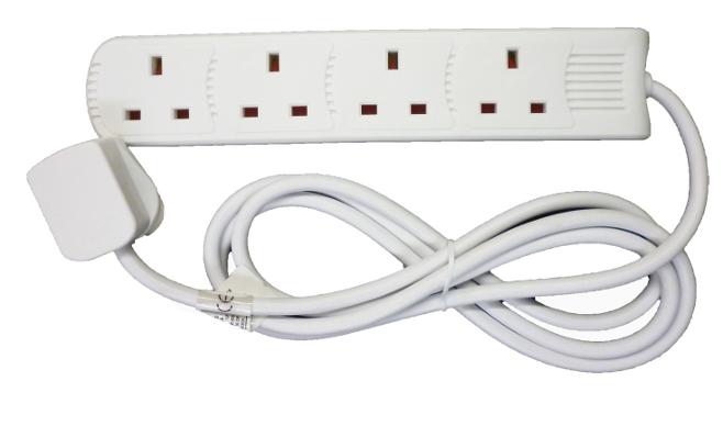 POWER PLUS 4 WAY 13AMP EXTENSION LEAD 5MTR. PP1080 \\\KD35283