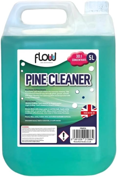 FLOW PINE DISINFECTANT CLEANER 5LTR. PINE5L \\\KD35313