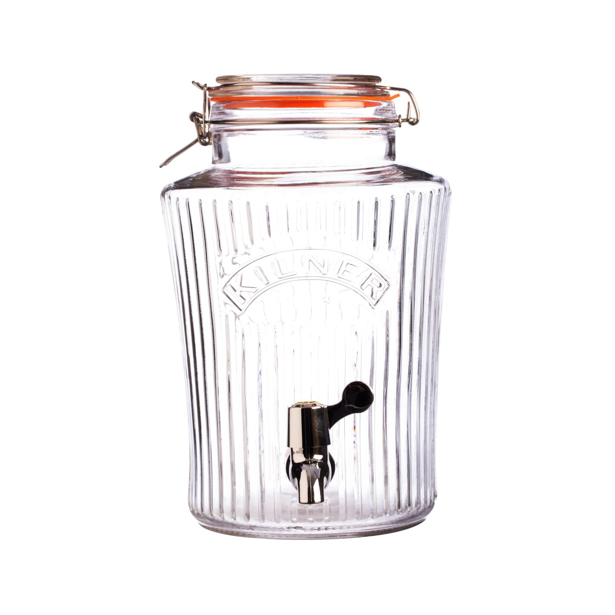 KILNER VINTAGE GLASS STORAGE JAR WITH DISPENSING TAP 5LTR. 0025407 \\\KD35421