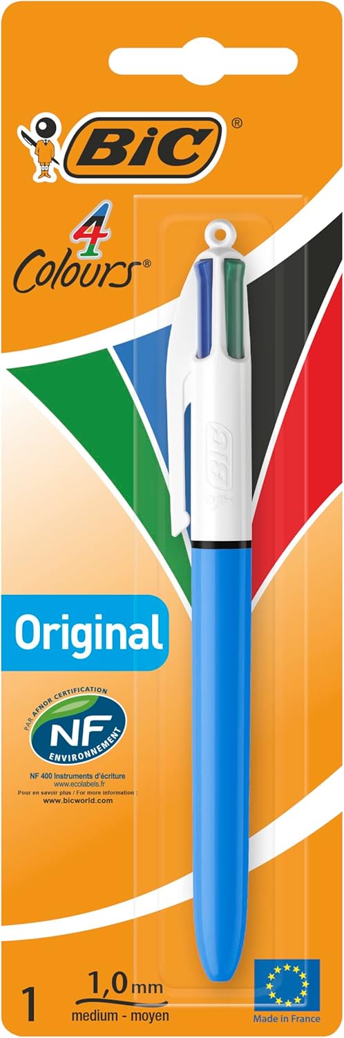 BIC 4 COLOUR RETRACTABLE BALLPOINT PEN. 601613 \\\KD35480