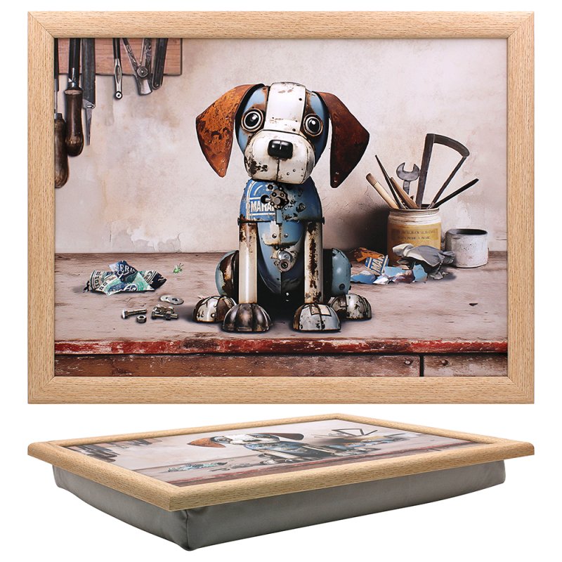 HIGHLAND SCRAP BEAGLE LAPTRAY WITH BEAN BAG FOR SERVING DISHES. LP75218 \\\KD35492