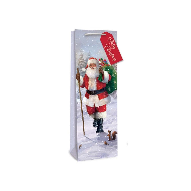 TALLON CHRISTMAS TRADITIONAL SANTA BOTTLE BAGS 36 X 12CM. TAX9278A \\\KD35526
