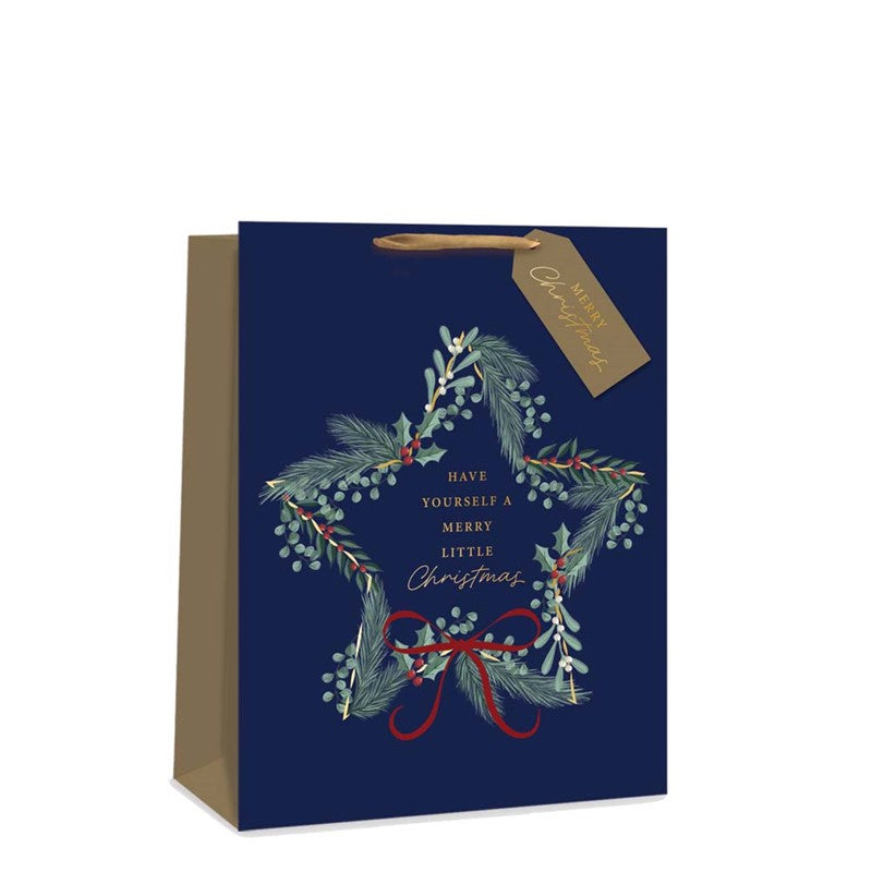 TALLON CHRISTMAS WREATH LARGE GIFT BAGS 34 X 26CM. TAX9425A \\\KD35531