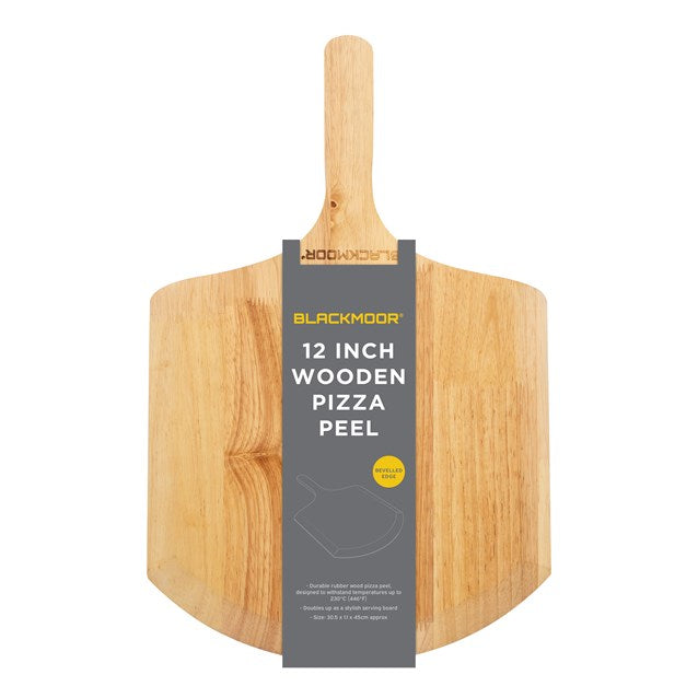 BLACKMOOR WOODEN BOARD PIZZA PEEL. BML65359 \\\KD35553