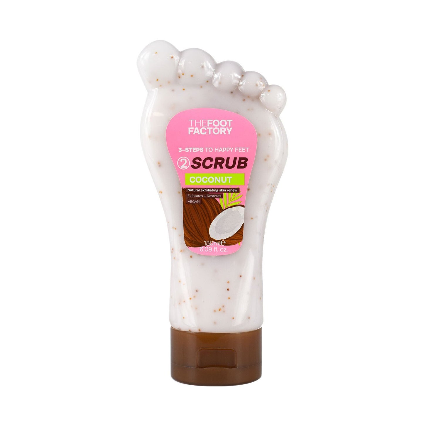 THE FOOT FACTORY FOOT SCRUB - COCONUT. 40138-012 \\\KD35558