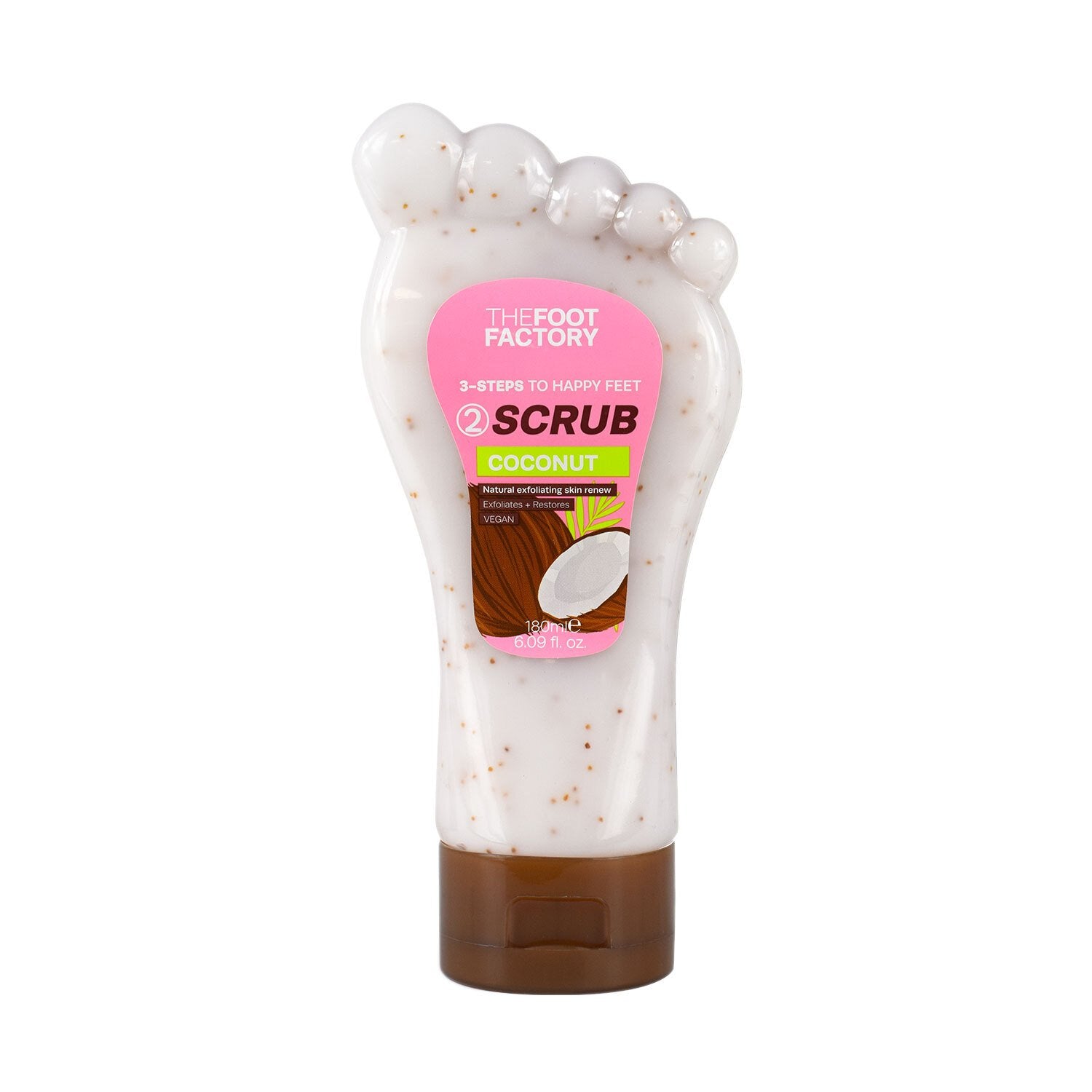 THE FOOT FACTORY FOOT SCRUB - COCONUT. 40138-012 \\\KD35558