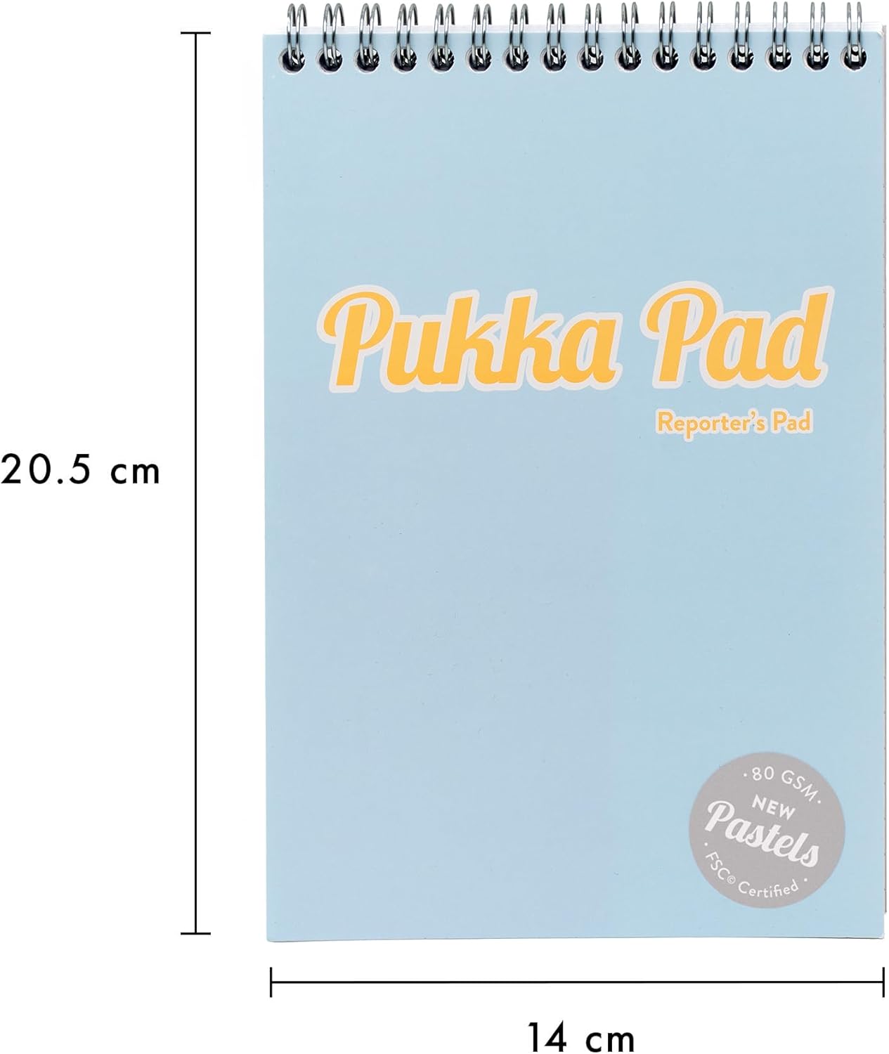 PUKKA PAD PASTEL REPORTERâ€™S PAD ASSORTED SINGLE 80 SHEETS OF 8MM FEINT RULED 80GSM PAPER. 2016-PST \\\KD35570