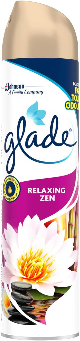 GLADE AIR FRESHENER RELAXING ZEN 300ML ROOM SPRAY. PTHOGLA091 \\\KD35583