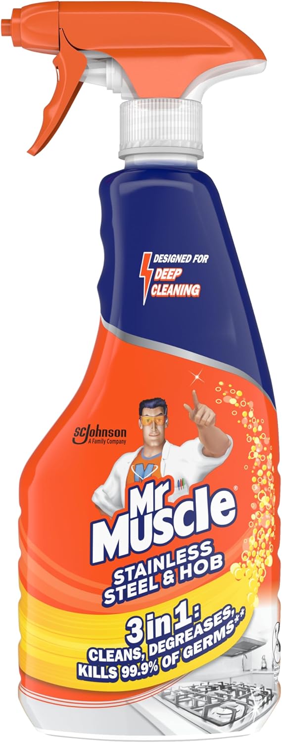 MR MUSCLE STAINLESS STEEL AND HOB SPRAY 530ML. HOMRM021 \\\KD35587