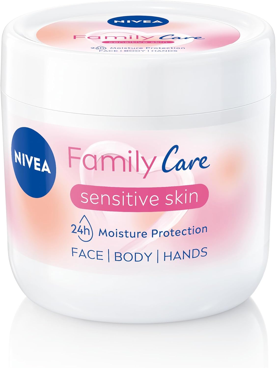 NIVEA ALMOND FAMILY CARE SENSITIVE MOISTURISING CREAM 450ML JAR. TONIV521 \\\KD35592